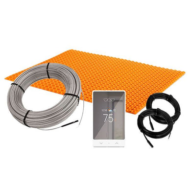 Floor Heating System with Orange Membrane